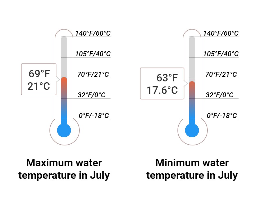 Average Sea temperature